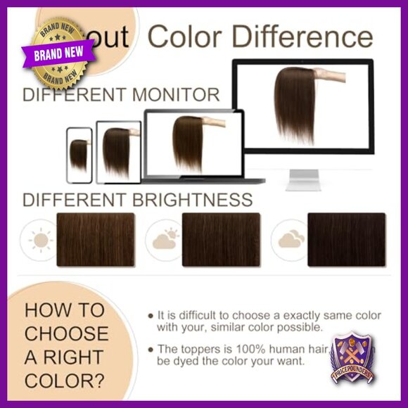 Human Hair Topper Silk Base 10x12cm 130% Density Clip-In Volume Hairpiece main image 4